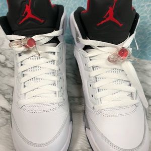 🚨SOLD🚨Jordan 5 Retro “White, Red, Black”